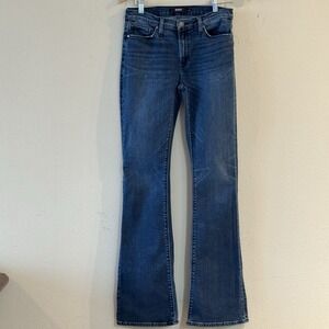 Hudson Nico Bootcut Jeans 27 Mid‎ Rise Stretch Denim Dark Wash
